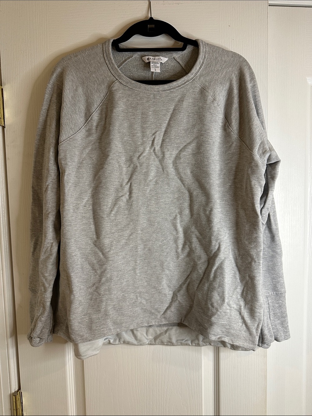 Athleta Light Grey Men's Pullover Sweatshirt